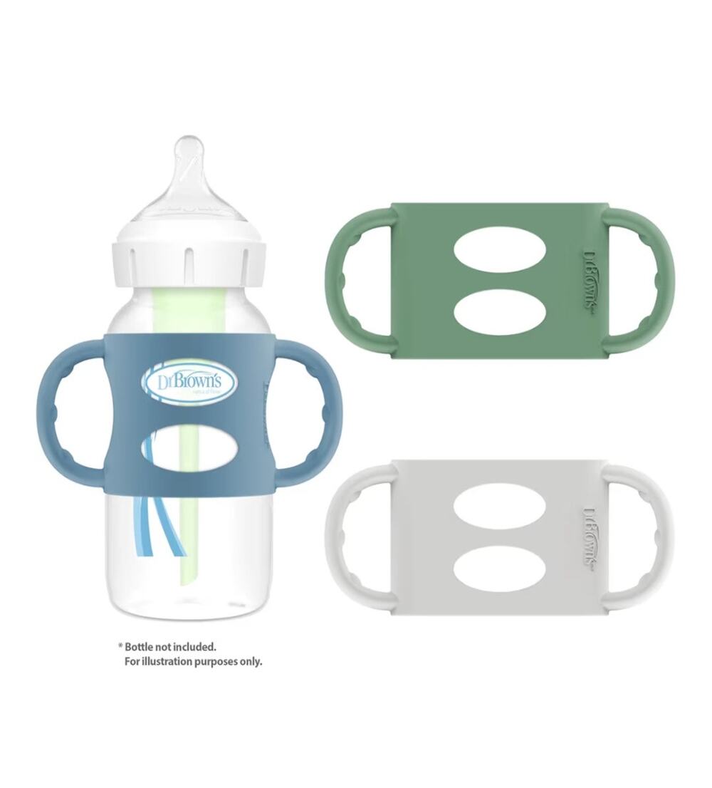 Dr. Brown's Milestones" Silicone Baby Bottle Handles Qty: 2